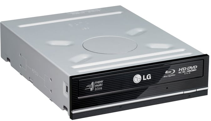 Blu-Ray/HDDVD LG GGW-H20*Svart, SATA, Bulk