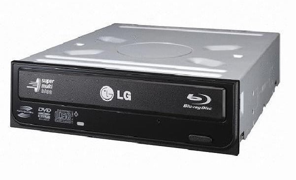 LG CH08LS10 Blu-Ray läsare & DVD-brännare, Svart