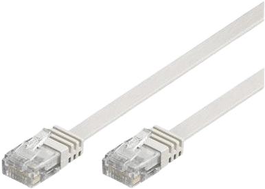 DELTACO TP-kabel Cat6 Tunn U/UTP Vit 15 m