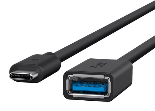 Belkin USB 3.0 Adapter C ha till USB A ho Svart