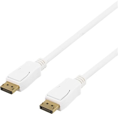DELTACO DisplayPort ha-ha Vit (F) 5 m