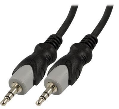Audiokabel 3,5mm ha-ha, 1m