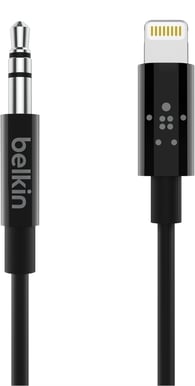 Belkin Lightning till 3.5mm Svart 0.9m