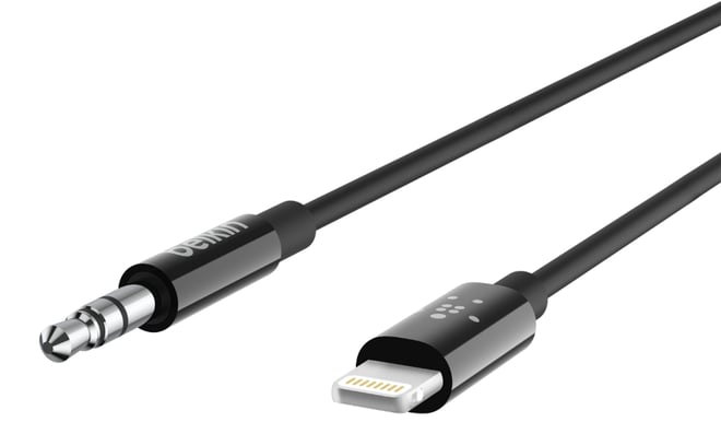 Belkin Lightning till 3.5mm Svart 0.9m