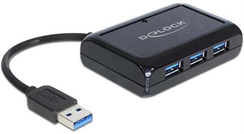 Delock USB 3.0 Adapter GB-LAN / 3xUSB3.0 Portar