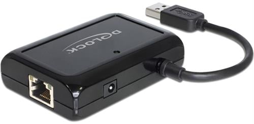 Delock USB 3.0 Adapter GB-LAN / 3xUSB3.0 Portar