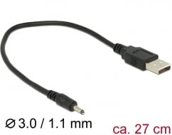 Delock USB Adapter > DC 3.0 x 1.1 mm hane 27 cm
