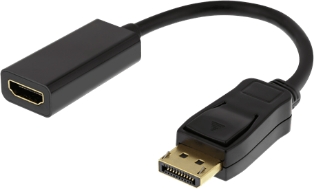 DELTACO DisplayPort hane till HDMI hona adapter