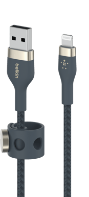 Belkin Boost Charge Pro Flex USB-A till Lightning 3m, Blå