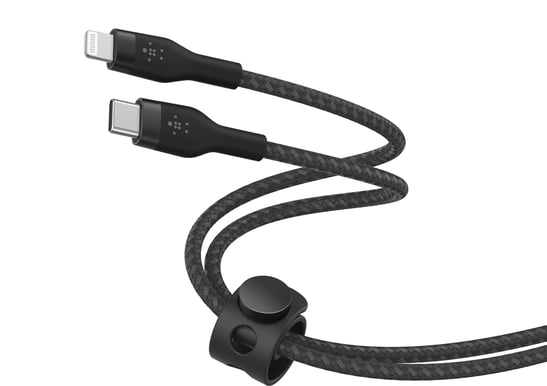 Belkin Boost Charge Pro Flex USB-C till Lightning 1m, Svart