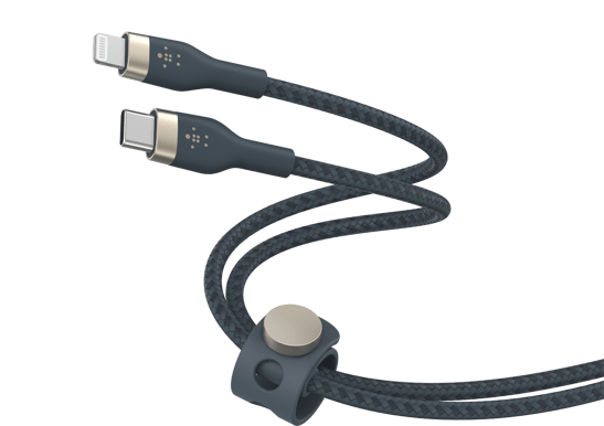 Belkin Boost Charge Pro Flex USB-C till Lightning 1m, Blå