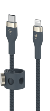 Belkin Boost Charge Pro Flex USB-C till Lightning 1m, Blå