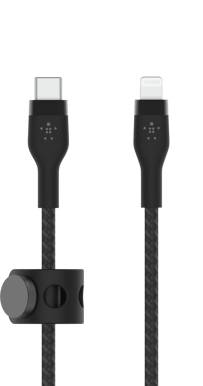 Belkin Boost Charge Pro Flex USB-C till Lightning 2m, Svart