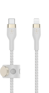 Belkin Boost Charge Pro Flex USB-C till Lightning 2m, Vit