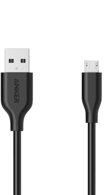 Anker PowerLine Micro USB 0,9m Svart