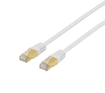 DELTACO TP-kabel Cat7 S/FTP Vit 15 m