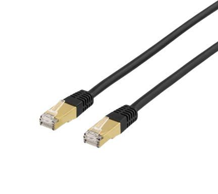 DELTACO TP-kabel Cat7 S/FTP Svart 15 m