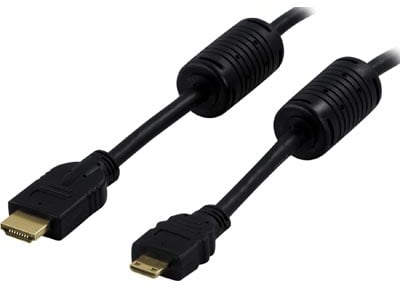 HDMI-kabel HDMI ha - Mini till HDMI ha, 1m