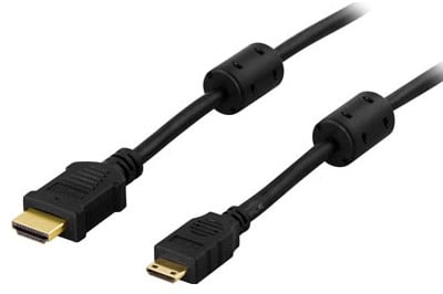 HDMI-kabel HDMI ha - Mini till HDMI ha, 3m