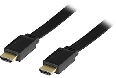 HDMI-kabel 19-pin ha -ha10m, flat, svart v1.3