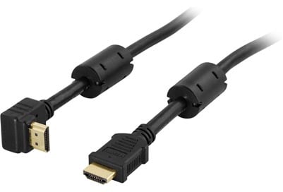 HDMI-kabel 1.4 ha-ha 1m Vinklad Svart