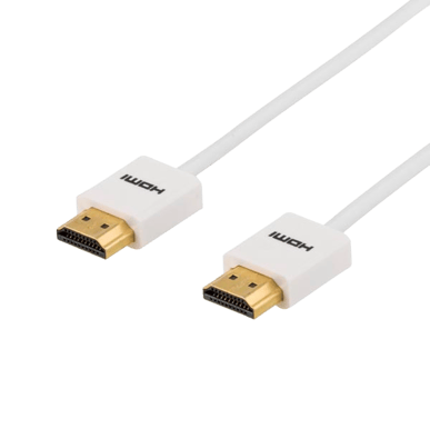 DELTACO HDMI-kabel 1.4 ha-ha Tunn Vit 3m