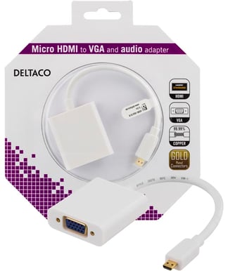 Adapter micro HDMI ha till VGA ho Vit 0.2m