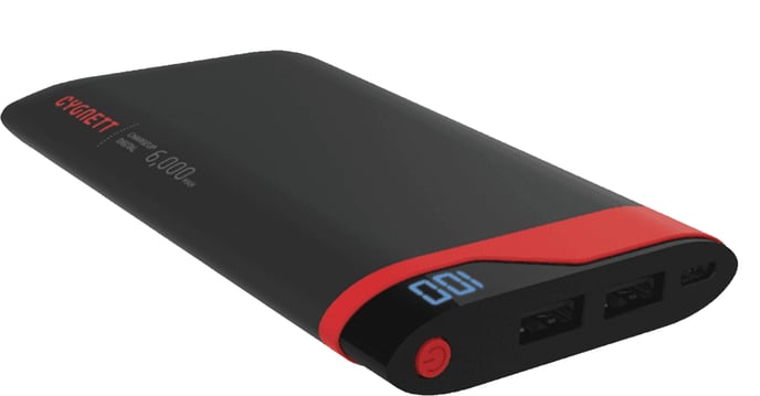 Cygnett ChargeUp Powerbank 6000mAh Röd/Grå