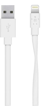 Belkin MIXIT Lightningkabel (MFi) Vit Flat 1.2m