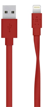 Belkin MIXIT Lightningkabel (MFI) Röd Flat 1.2m
