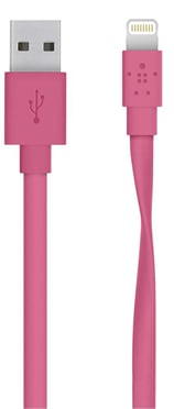 Belkin MIXIT Lightningkabel (MFI) Rosa Flat 1.2m