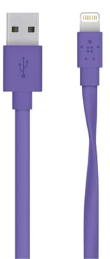 Belkin MIXIT Lightningkabel (MFI) Lila Flat 1.2m