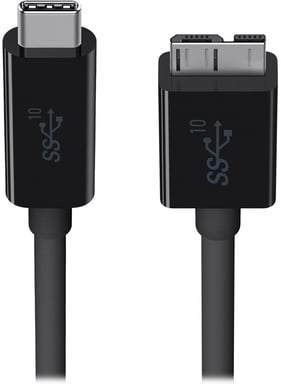 Belkin USB 3.1 USB-C till micro-B Svart 0.9m