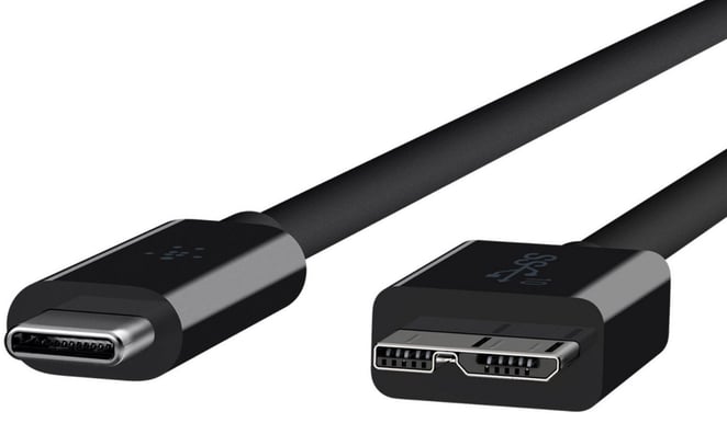 Belkin USB 3.1 USB-C till micro-B Svart 0.9m