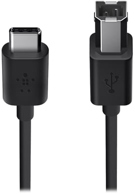 Belkin USB 2.0 kabel C-B Svart 1.8m