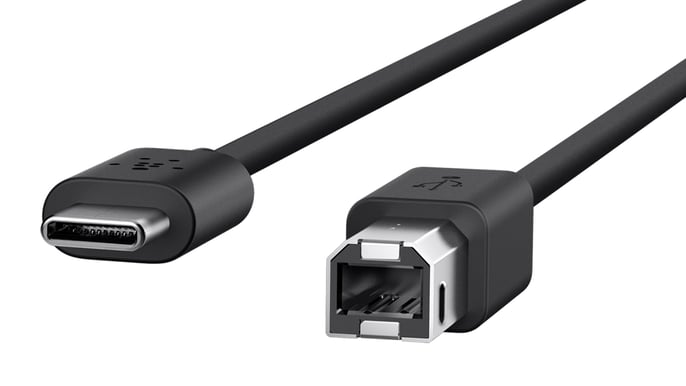 Belkin USB 2.0 kabel C-B Svart 1.8m