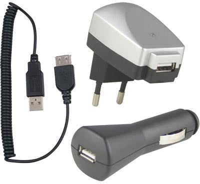 USB-Laddkit 230V & 12V Adapter