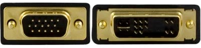 DELTACO VGA HD15 till DVI-A Svart 2m