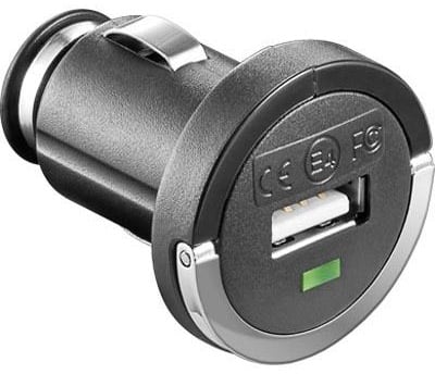 Strömadapter från Cigguttag 12~24V till USB, Mini