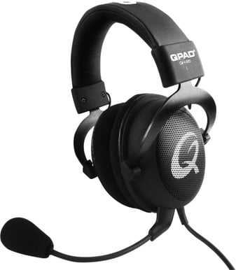 QPAD QH-85 Open Gaming Headset Svart
