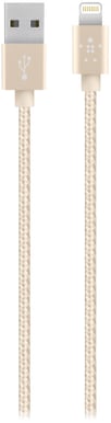 Belkin Premium Lightningkabel (MFI) Gold Tygsladd 1.2m