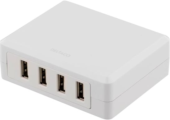 Laddstation 4-portar USB Vit