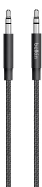 Belkin Premium MIXIT Audio-kabel Tygsladd Svart 1.2m