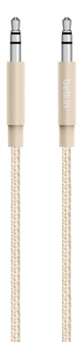Belkin Premium MIXIT Audio-kabel Tygsladd Guld 1.2m