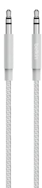 Belkin Premium MIXIT Audio-kabel Tygsladd Silver 1.2m