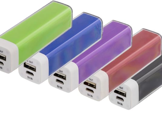 Deltaco PowerBank 2600mAh Blandade färger