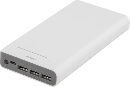 DELTACO Powerbank 16 000 mAh Vit