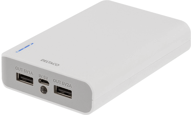 Deltaco Powerbank 10000 mAh Vit