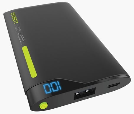 Cygnett ChargeUp Digital 4000mAh Svart/Grön