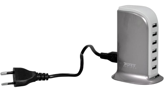 PORT Designs Laddstation 6-portar USB